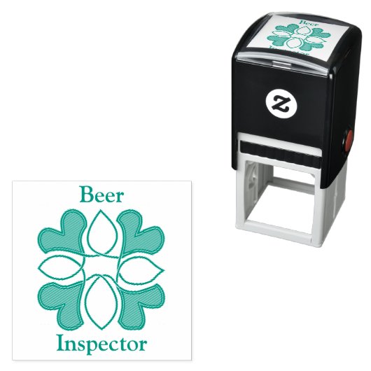 Beer Inspector St Patricks Celtic Cross und Cover Permastempel (Beispiel)