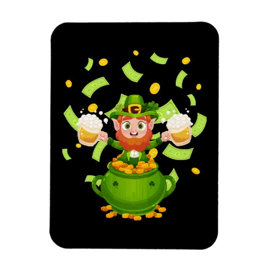 Beer Irish Leprechaun Saint Patrick's Day Magnet (Vertikal)