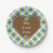 Beer is ooch Stulle Pappteller (Vorderseite)