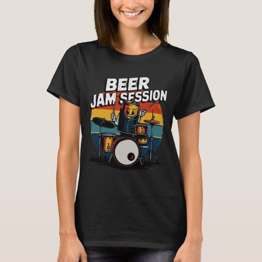 Beer Jam Session T - Shirt - Fun Beer Graphic for (Vorderseite)