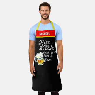 Beer Lover Apron - Funny Custom Chef Gift Men Schürze