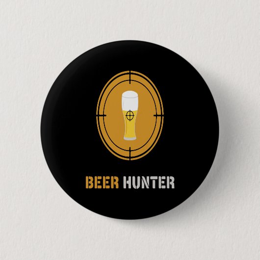 Beer Lover | Bier Hunter Button (Vorderseite)