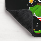 Beer Lover Elf Christmas Family Girls Women Elf Sq Mousepad (Ecke)