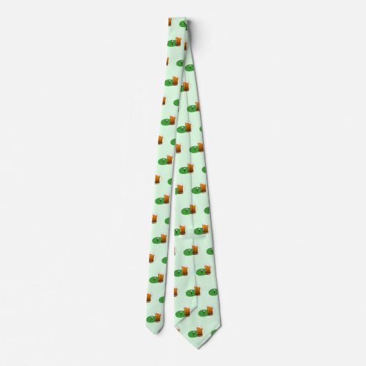Beer Lover Golf Krawatte - Custom Necktie Geschenk (Rückseite)