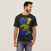 Beer Lover Grillmaster Meat Grilling GRILLEN Tract T-Shirt (Vorne ganz)