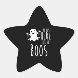 Beer Lover   Ich bin nur hier für die Boos Stern-Aufkleber