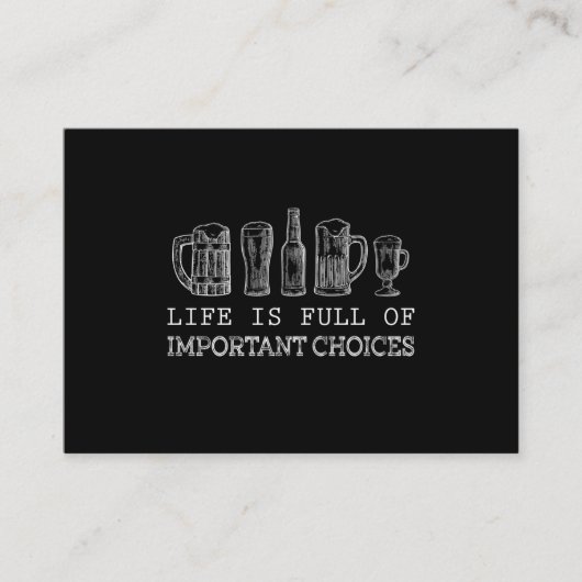Beer Lover | Wichtiger Bier Begleitkarte (Vorderseite)