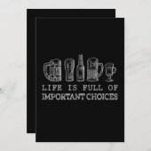 Beer Lover | Wichtiger Bier Einladung (Vorne/Hinten)