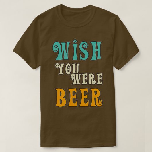 Beer Lover - wünscht, Sie wären ein Retro Funny Dr T-Shirt (Design vorne)