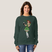Beer Loving Irish Pin Up Sweatshirt (Vorne ganz)