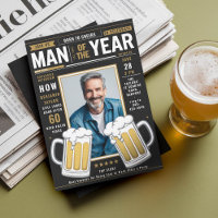 Beer Magazine Cover Funny Men Adult Birthday Foto