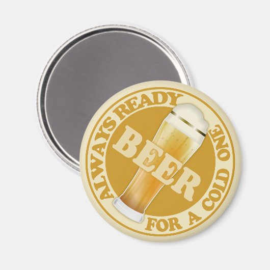 BEER-Magnet Magnet (Vorderseite/Rückseite)
