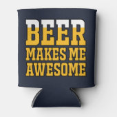 Beer makes me awesome dosenkühler (Vorderseite)