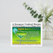 Beer Margarita Rezept Postcard Postkarte (Stehend Vorderseite)