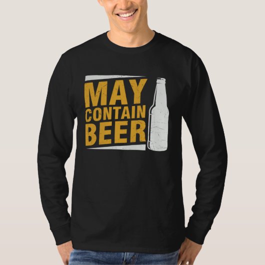 Beer  May Contain Beer T-Shirt (Vorderseite)