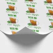 Beer Me Ich bin irisch Geschenkpapier (Ecke)