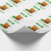 Beer Me Ich bin irisch Geschenkpapier (Ecke)