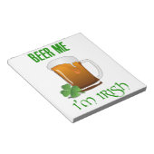 Beer Me Ich bin irisch Notizblock (angewinkelt)