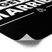 Beer Me Ich werde heiraten Groom Bachelor Party Poster (Ecke)