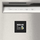 Beer Me Im Get Married Funny Groom Bachelor Br Magnet (In Situ (Geschirrspüler))