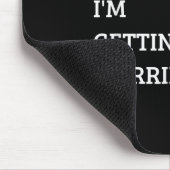 Beer Me Im Get Married Funny Groom Bachelor Br Mousepad (Ecke)