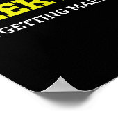 Beer Me Im Get Married Funny Groom Bachelor Br Poster (Ecke)