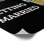 Beer Me Im Get Married Funny Groom Bachelor Br Poster (Ecke)