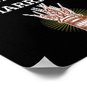 Beer Me Im Get Married Funny Groom Bachelor Br Poster (Ecke)