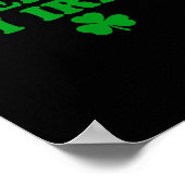 Beer Me I'm Irish Shamrock, Funny St Patricks Day  Poster (Ecke)