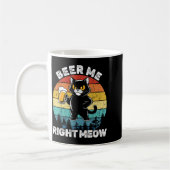 Beer Me Right Meow Funny Cat Drinking Humor  Kaffeetasse (Links)