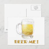 Beer mich! postkarte (Vorne/Hinten)