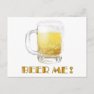Beer mich! postkarte