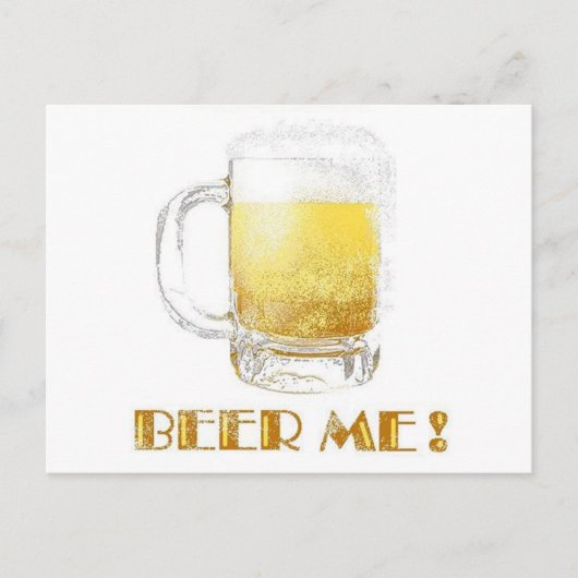 Beer mich! postkarte (Vorderseite)