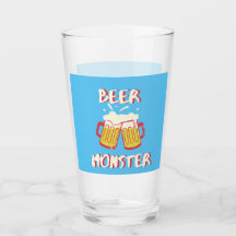 Beer Monster | Blaues Hintergrund Glaswerk