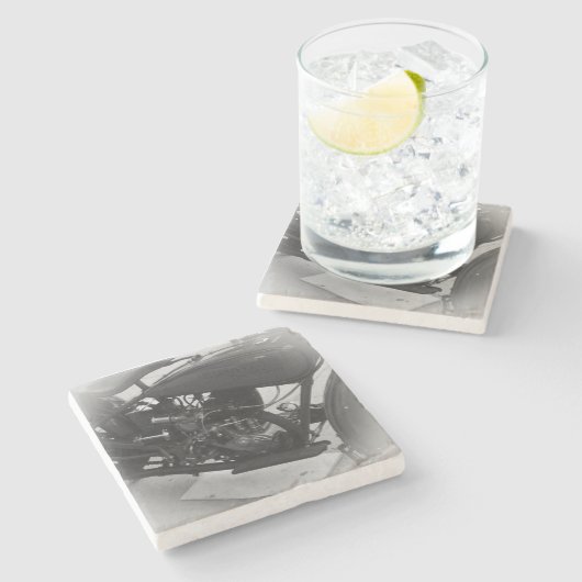 Beer Motorcycle Coaster 1 Steinuntersetzer (Seitenansicht)