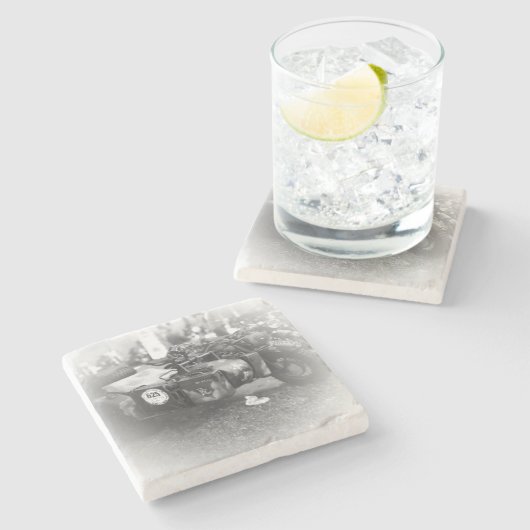 Beer Motorcycle Coaster 4 Steinuntersetzer (Seitenansicht)