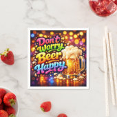 Beer Mug With Neon Rainbow Quote Serviette (Beispiel)