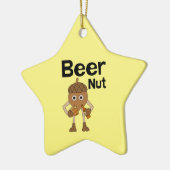 Beer Nut Text Keramik Ornament (Links)