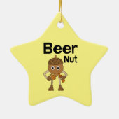Beer Nut Text Keramik Ornament (Hinten)
