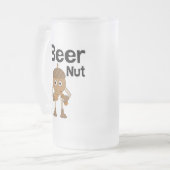 Beer Nut Text Mattglas Bierglas (Vorderseite Links)