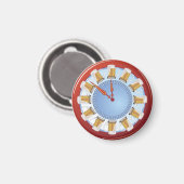 BEER O' Clock Magnet (Vorderseite/Rückseite)