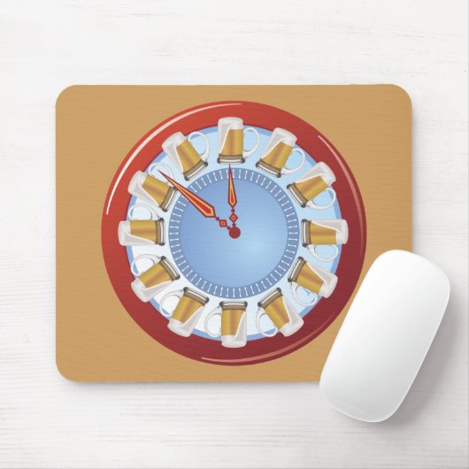 BEER O' Clock Mousepad (Mit Mouse)