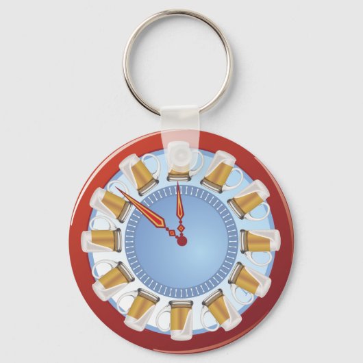 BEER O' Clock Schlüsselanhänger (Vorderseite)