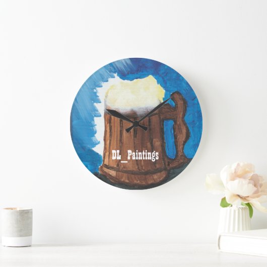 Beer O'clock! Große Wanduhr (Zuhause)