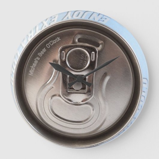 Beer O'Clock Große Wanduhr (Vorderseite)