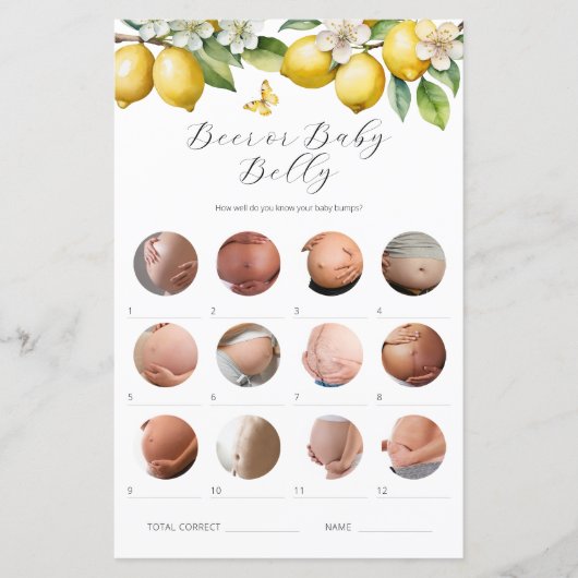 Beer oder Baby Bly Baby Shooting Game (Vorderseite)