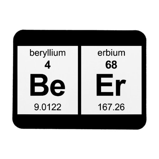 BeEr Periodic-Tabelle Magnet (Horizontal)