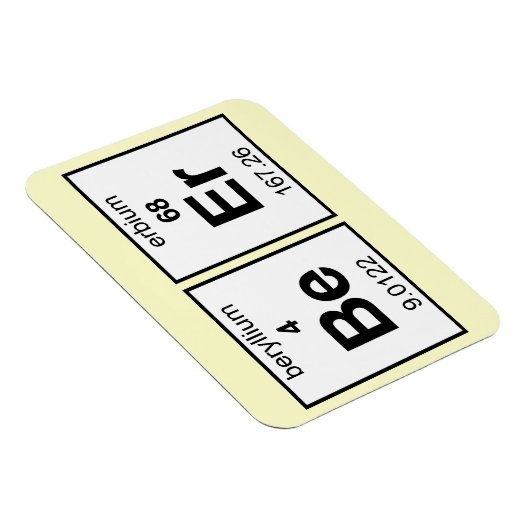 BeEr Periodic-Tabelle Magnet (Rechte Seite)