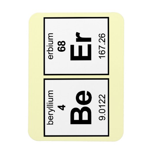 BeEr Periodic-Tabelle Magnet (Vertikal)