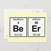 BeEr Periodic-Tabelle Postkarte (Vorne/Hinten)